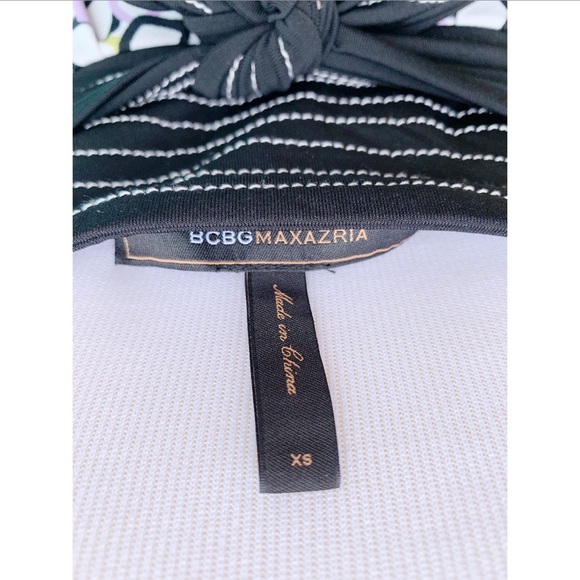 BCBG Maxazria Geometric Print V-neck Dress XS - Picture 7 of 8